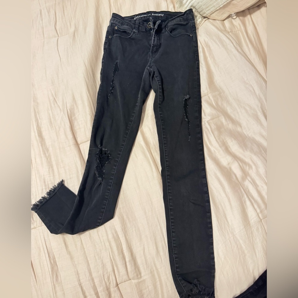 Articles Of Society Black Skinny Jeans